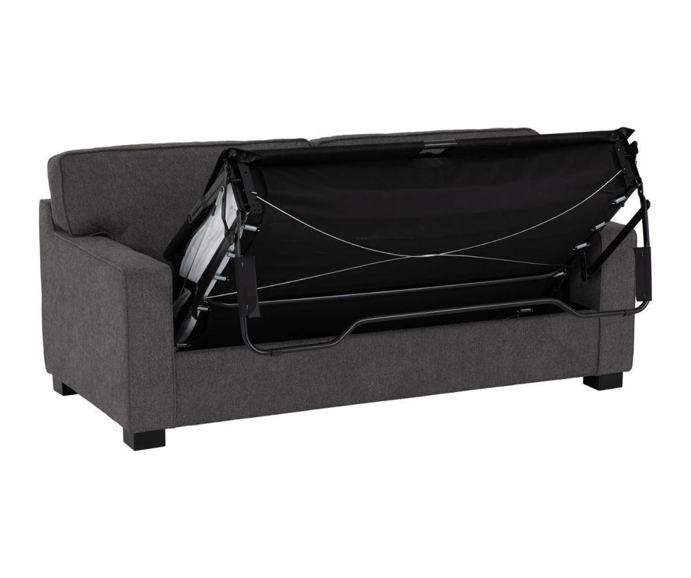 Seconique Furniture Eton Dark Grey Fabric Sofa Bed