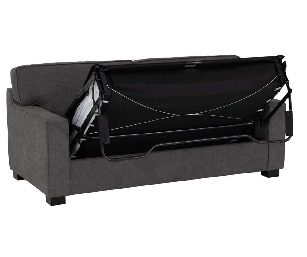 Seconique Furniture Eton Dark Grey Fabric Sofa Bed