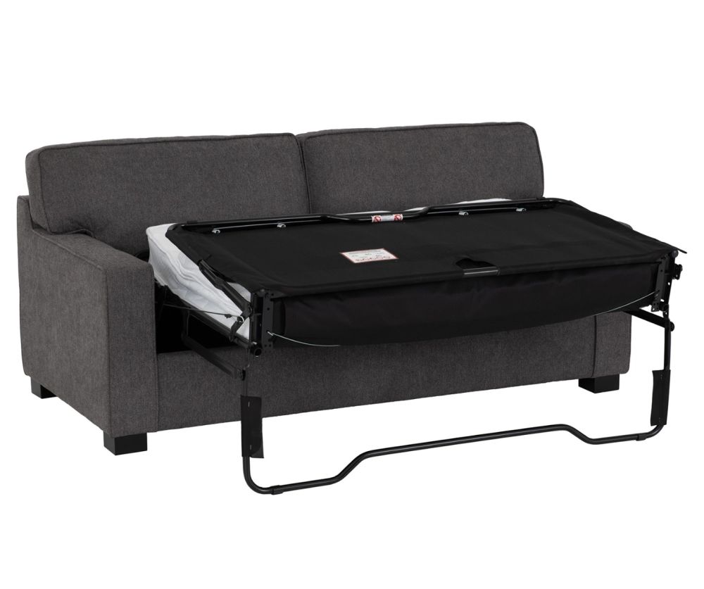 Seconique Furniture Eton Dark Grey Fabric Sofa Bed