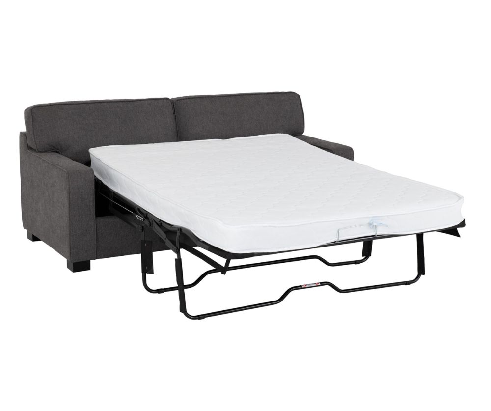 Seconique Furniture Eton Dark Grey Fabric Sofa Bed
