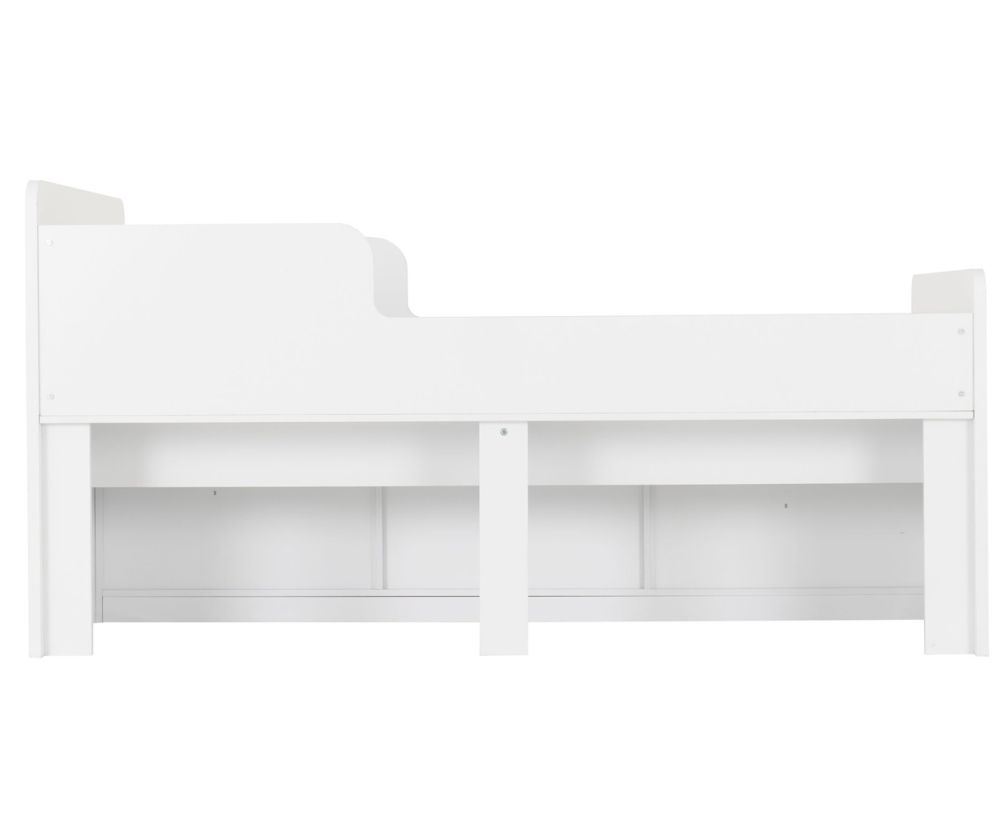 Seconique Furniture Felix White Low Sleeper Kids Bed with Storage