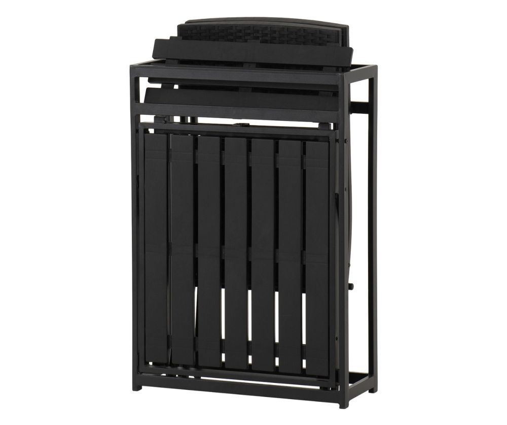 Seconique Furniture Foldaway Black 1+2 Garden Set - Outdoor Dining Set 