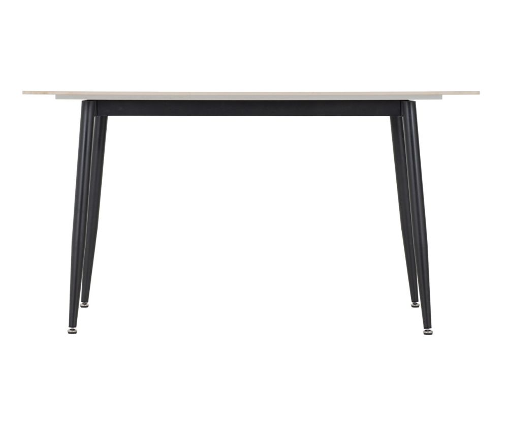 Seconique Furniture Fenton White Marble Stone Effect Dining Table