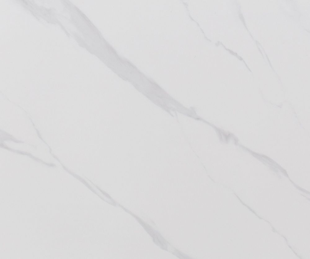 Seconique Furniture Fenton White Marble Stone Effect Dining Table
