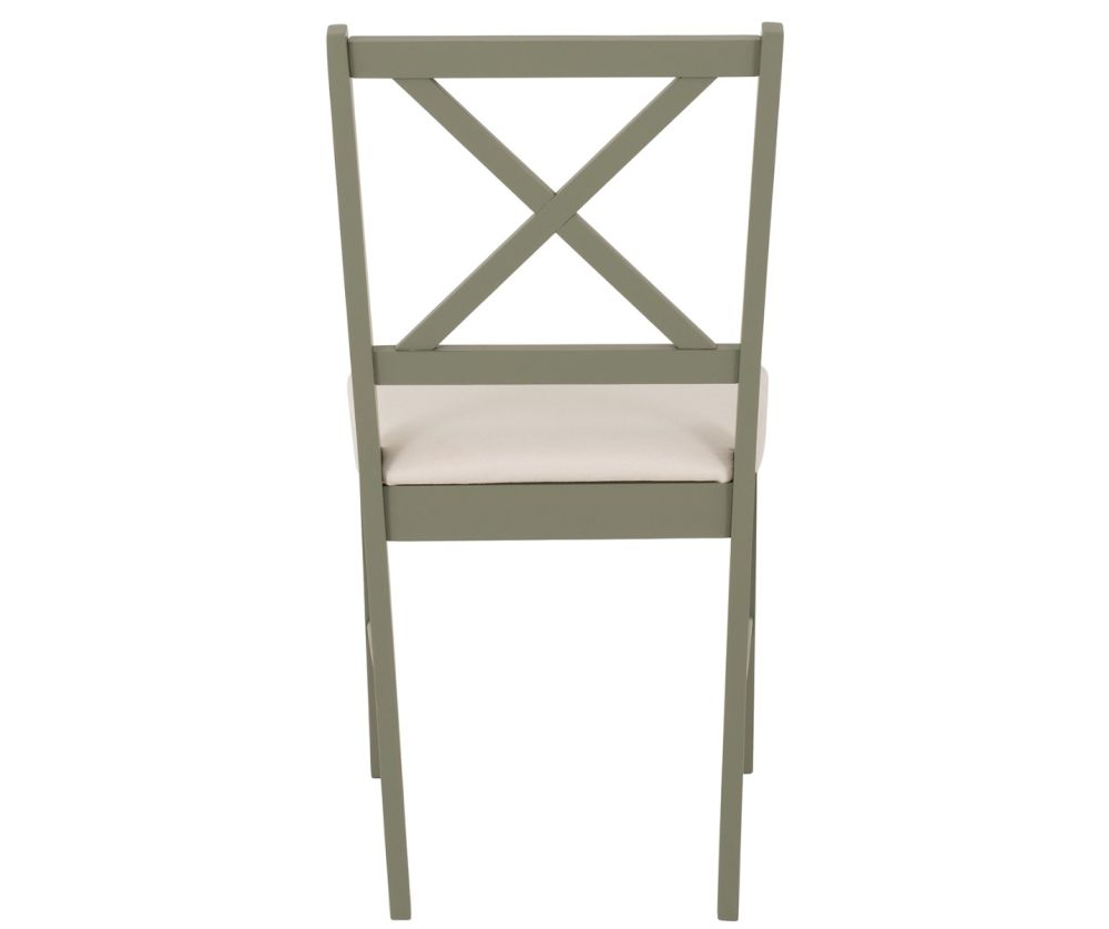 Seconique Furniture Balfour 1+4 Dining Set – Sage Green with Mink Microsuede Chairs & Oak Effect Table