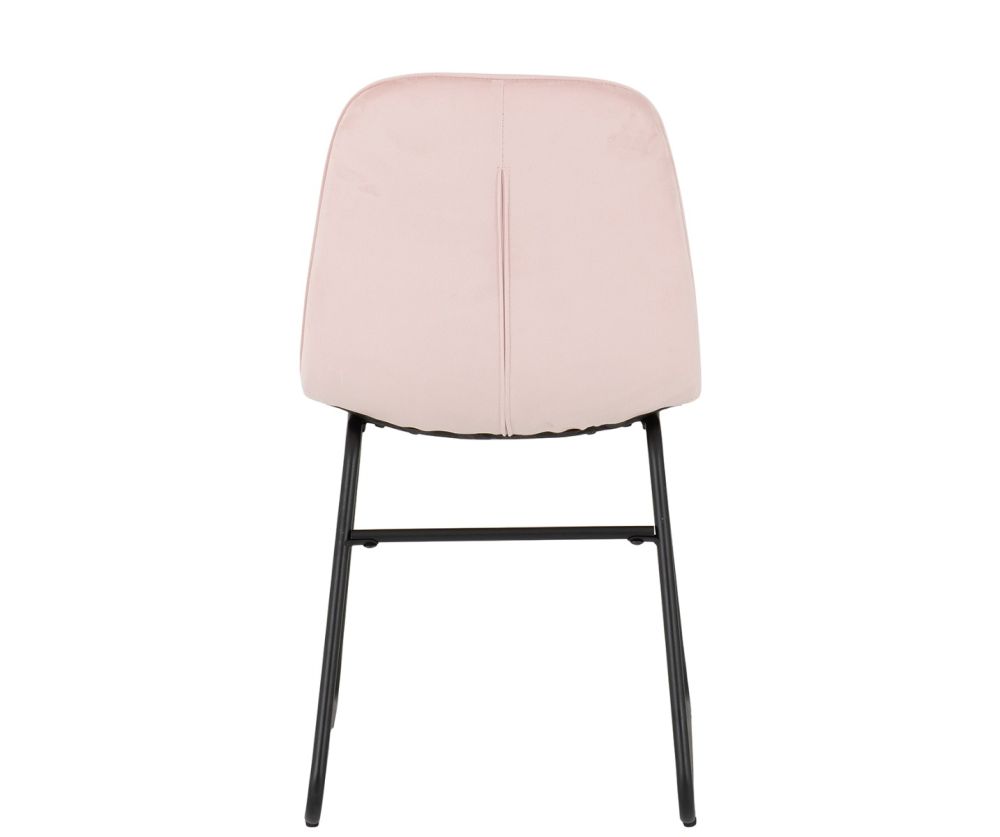  Seconique Furniture Avery Concrete Extending Dining Set with Baby Pink Velvet Lukas Chairs – Grey Oak Effect 