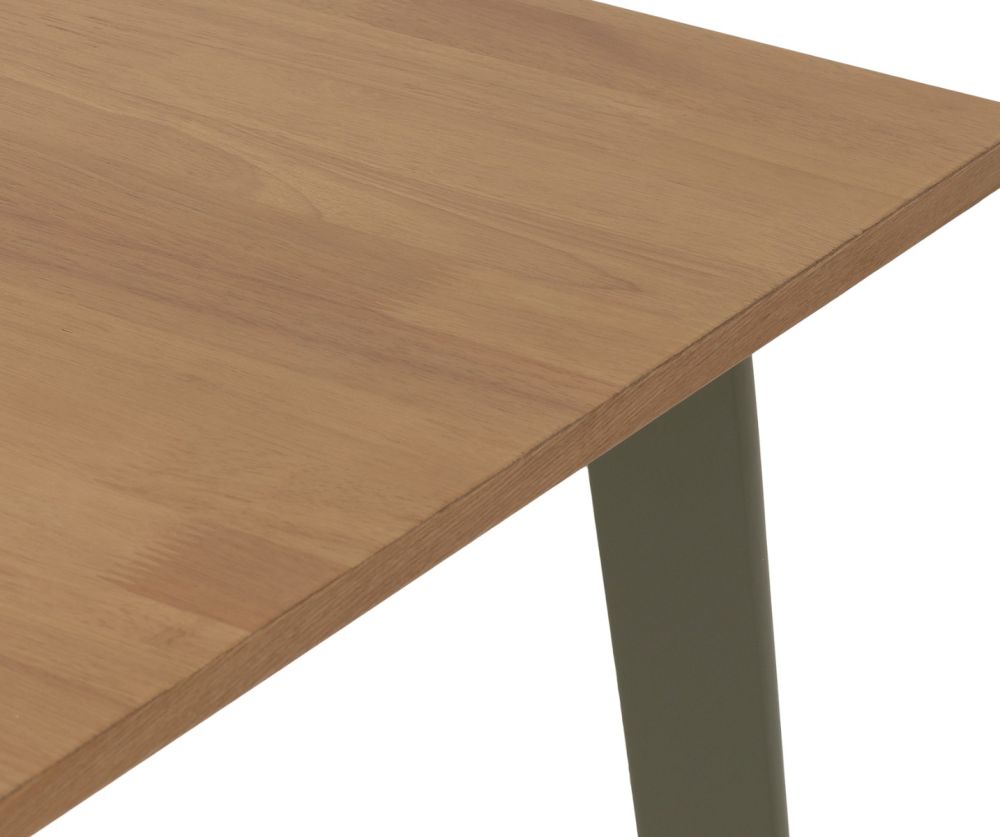 Seconique Furniture Balfour 1+4 Dining Set – Sage Green with Mink Microsuede Chairs & Oak Effect Table
