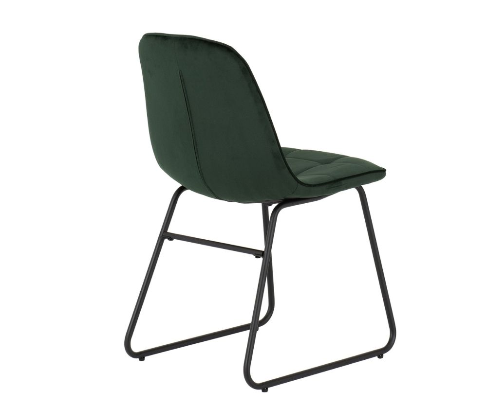 Seconique Furniture Hamilton Medium Oak Effect Large Dining Set with Lukas Black and Emerald Green Velvet Dining Chairs