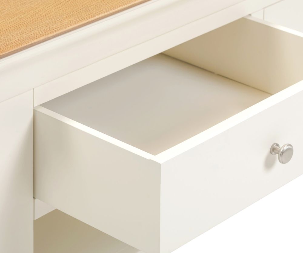  Seconique Furniture Bordeaux  Ivory and Oak 2 Drawer Coffee Table 