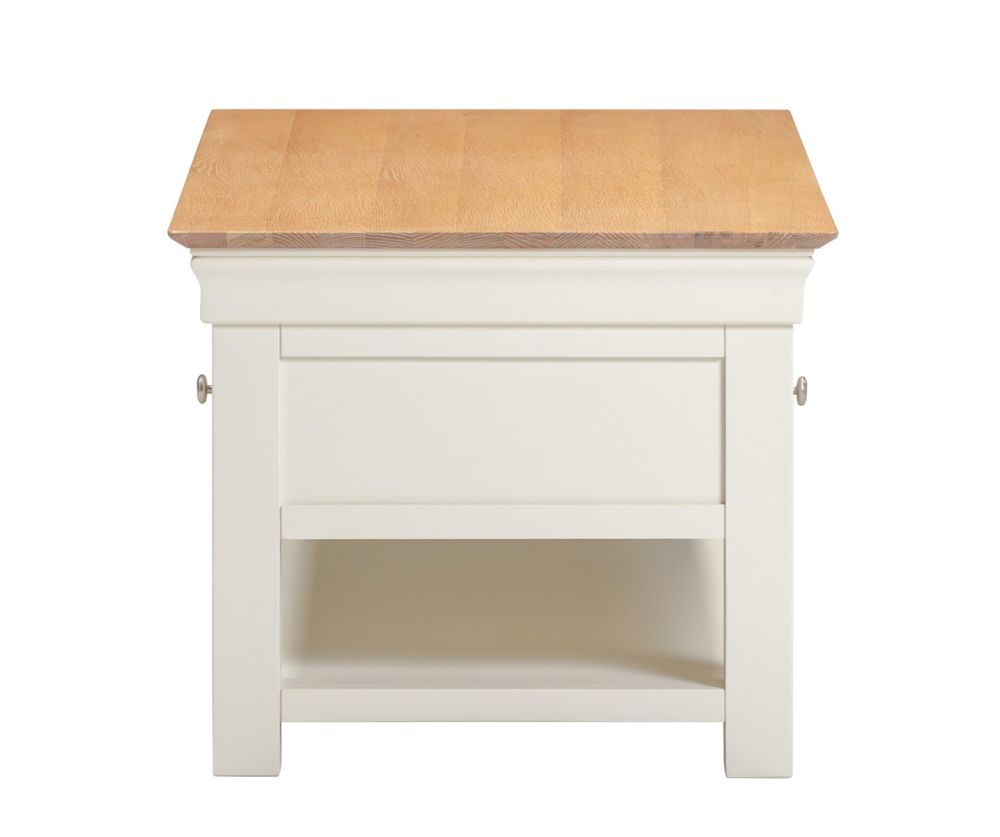  Seconique Furniture Bordeaux  Ivory and Oak 2 Drawer Coffee Table 