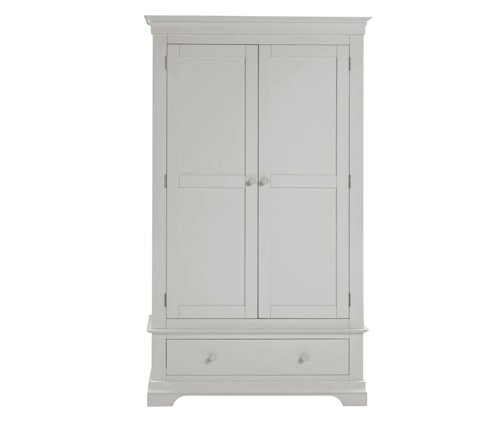 Seconique Furniture Bordeaux Pebble Grey 2 Door Wardrobe 