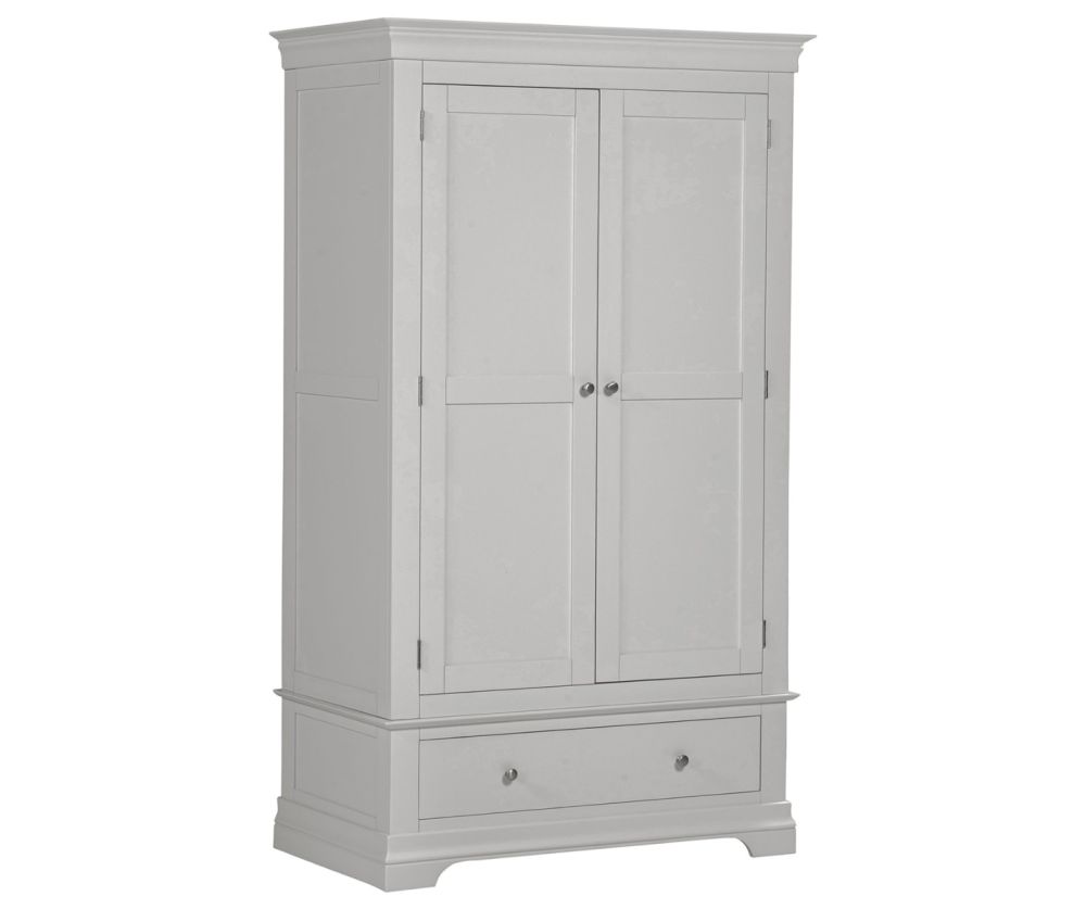 Seconique Furniture Bordeaux Pebble Grey 2 Door Wardrobe 