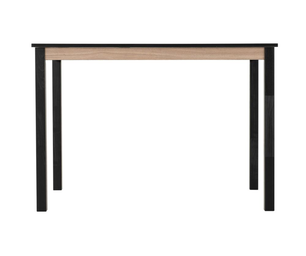  Seconique Furniture Radley Black & Oak Effect Dining Set –  with Oat Fabric Dining Chairs