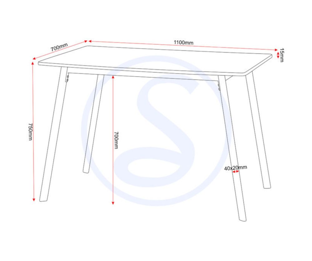 Seconique Furniture Riley Black & Light Oak Effect Veneer Large Dining Set 