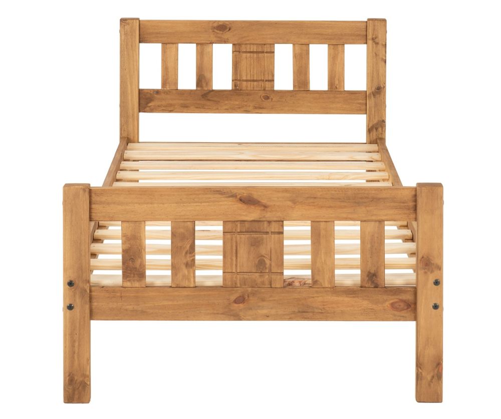  Seconique Furniture Rio Distressed Waxed Pine Bed Frame