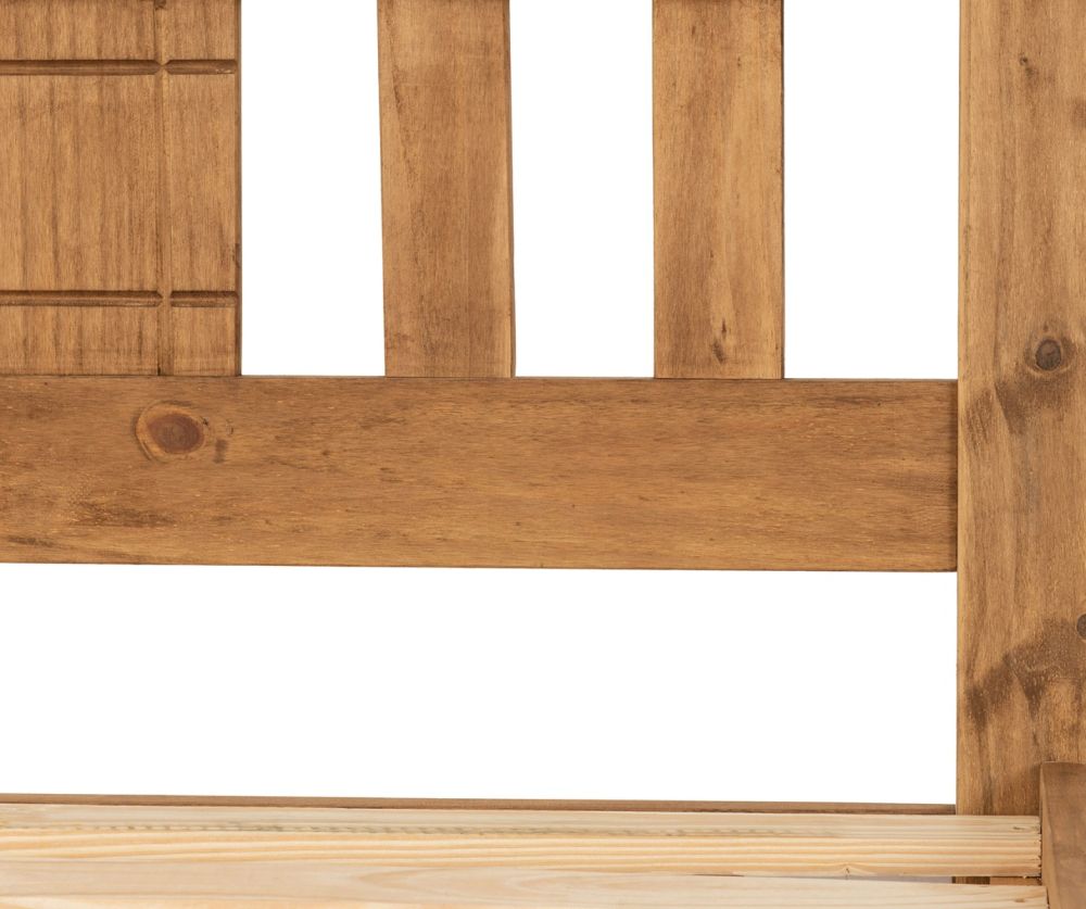  Seconique Furniture Rio Distressed Waxed Pine Bed Frame