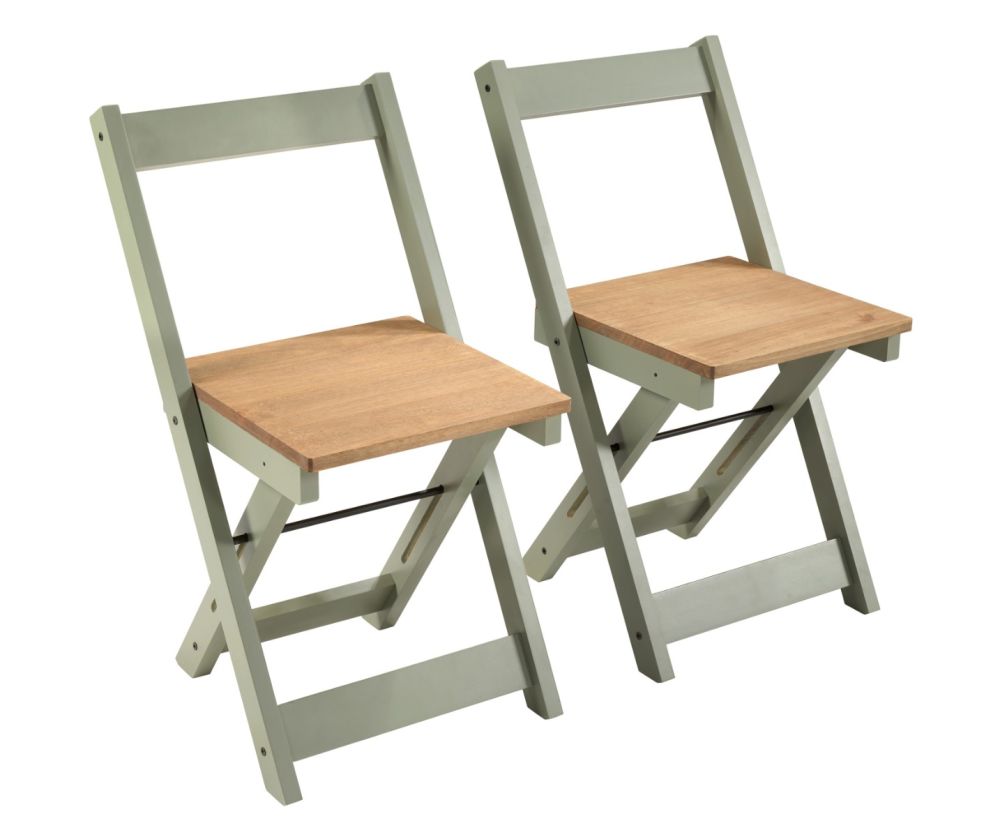  Seconique Furniture Santos Butterfly Dining Set – Green & Distressed Waxed Pine