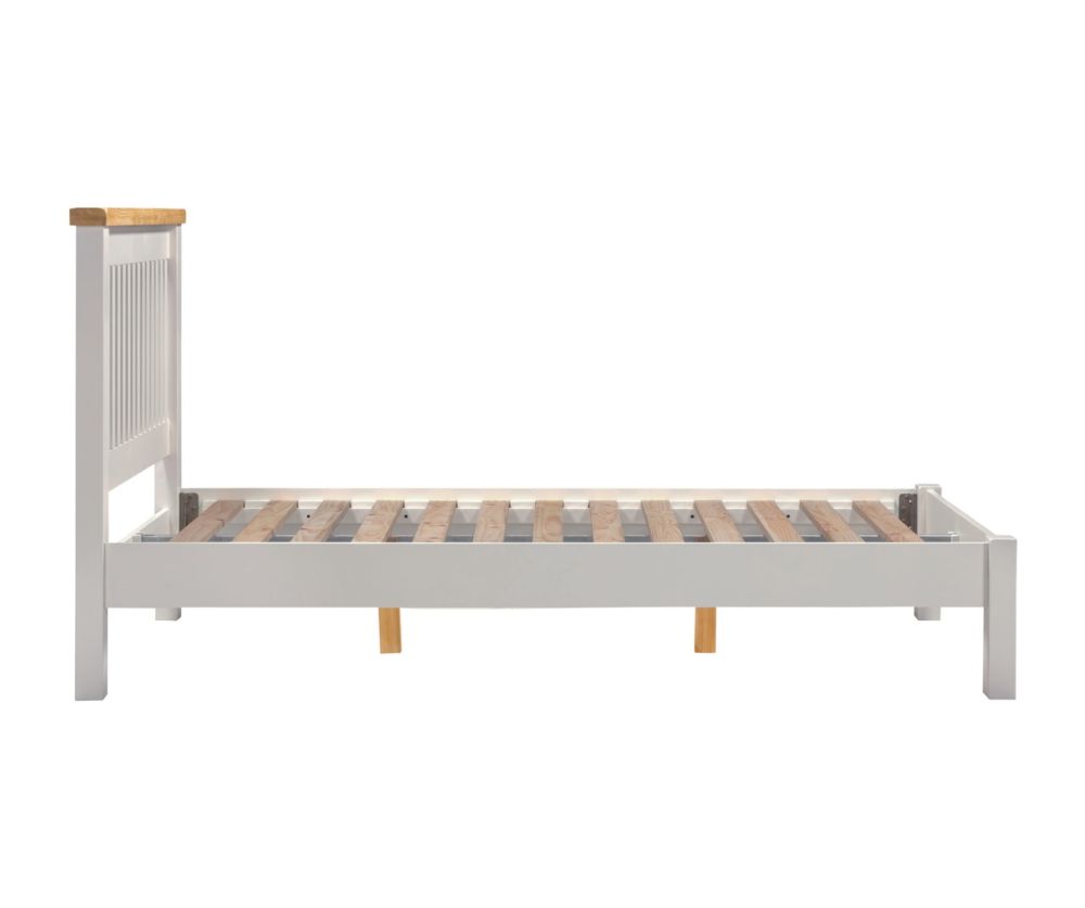  Seconique Furniture Windsor Pebble Grey and Oak Low Foot End Bed
