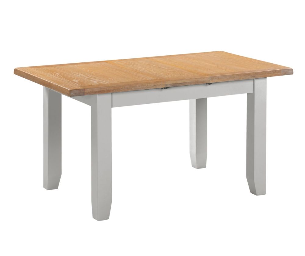 Seconique Furniture Windsor Pebble Grey and Oak Extending Dining Table