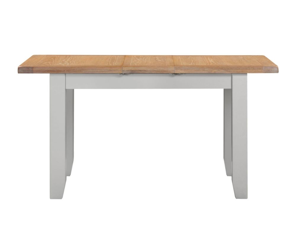 Seconique Furniture Windsor Pebble Grey and Oak Extending Dining Table