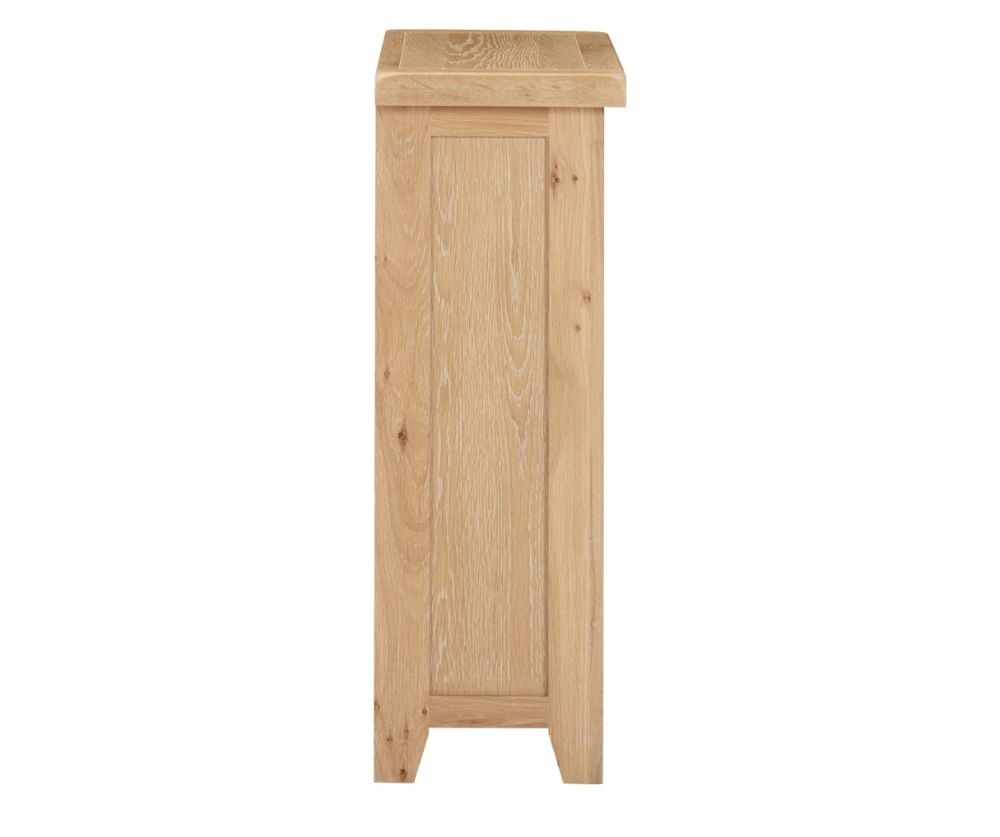 Seconique Furniture Windsor Natural Oak Low Bookcase