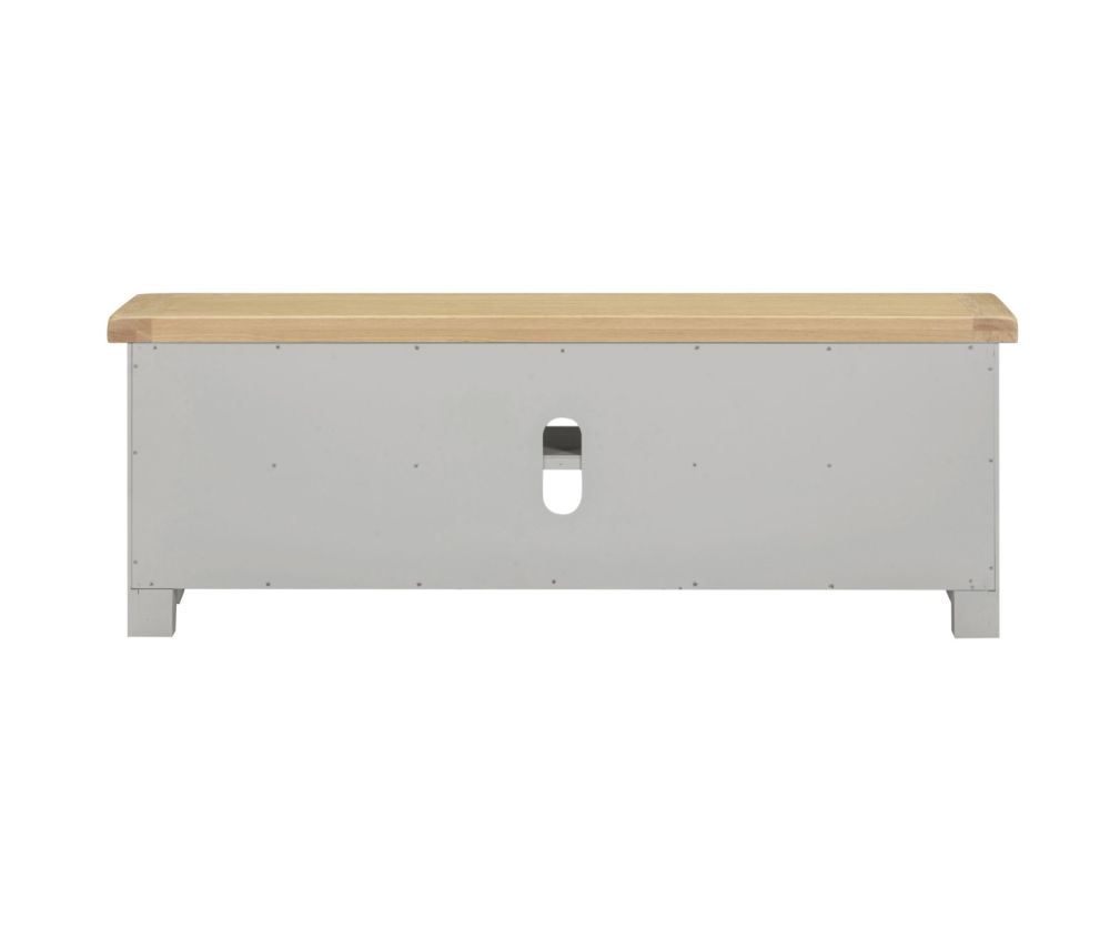  Seconique Furniture Windsor Pebble Grey and Oak Corner TV Unit