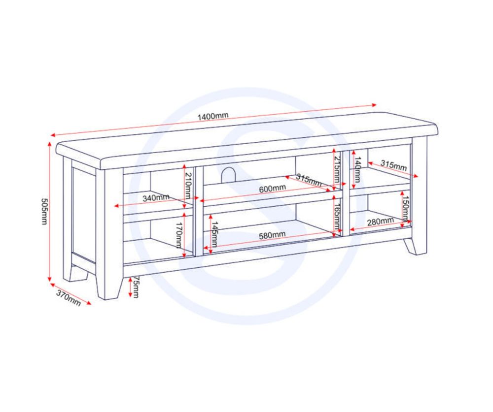  Seconique Furniture Windsor Pebble Grey and Oak Corner TV Unit