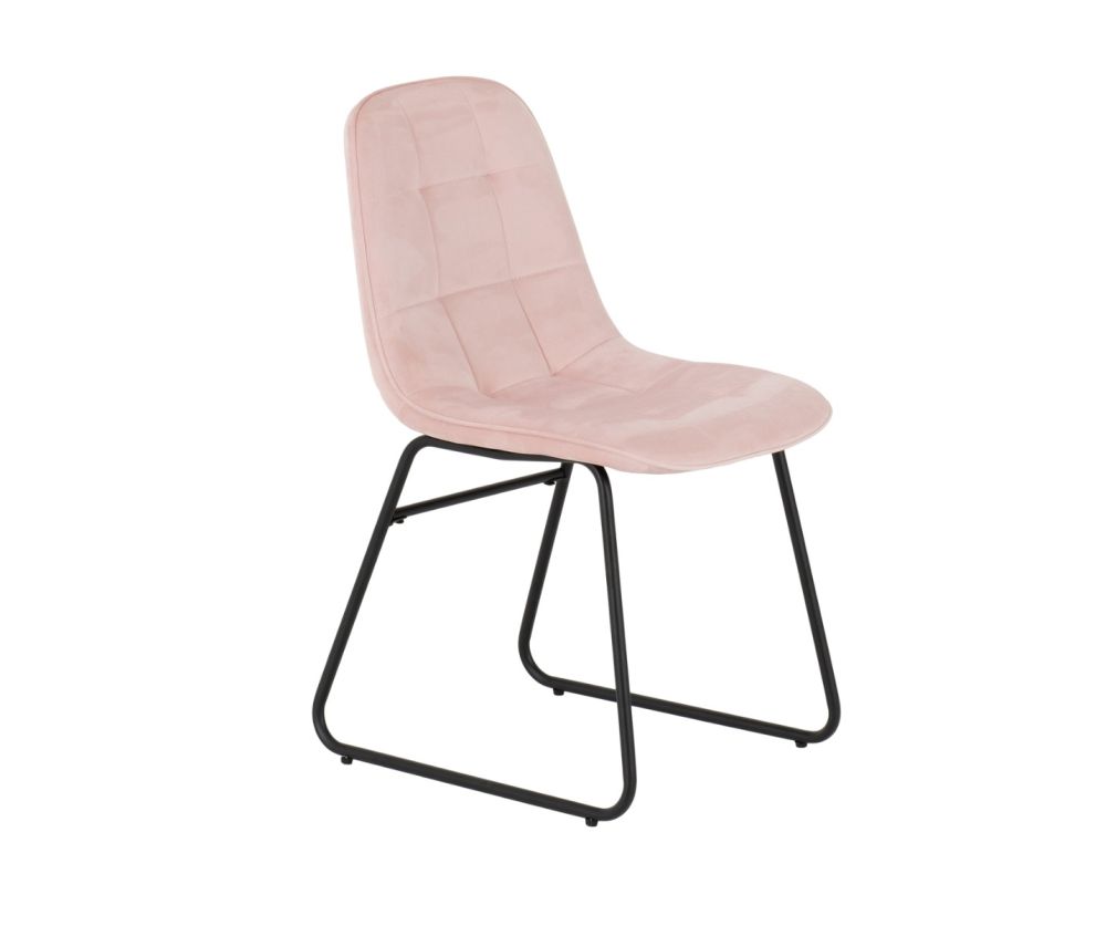 Seconique Furniture Athens Concrete Effect Rectangular Dining Set with Lukas Chairs – Black &  Baby Pink Velvet