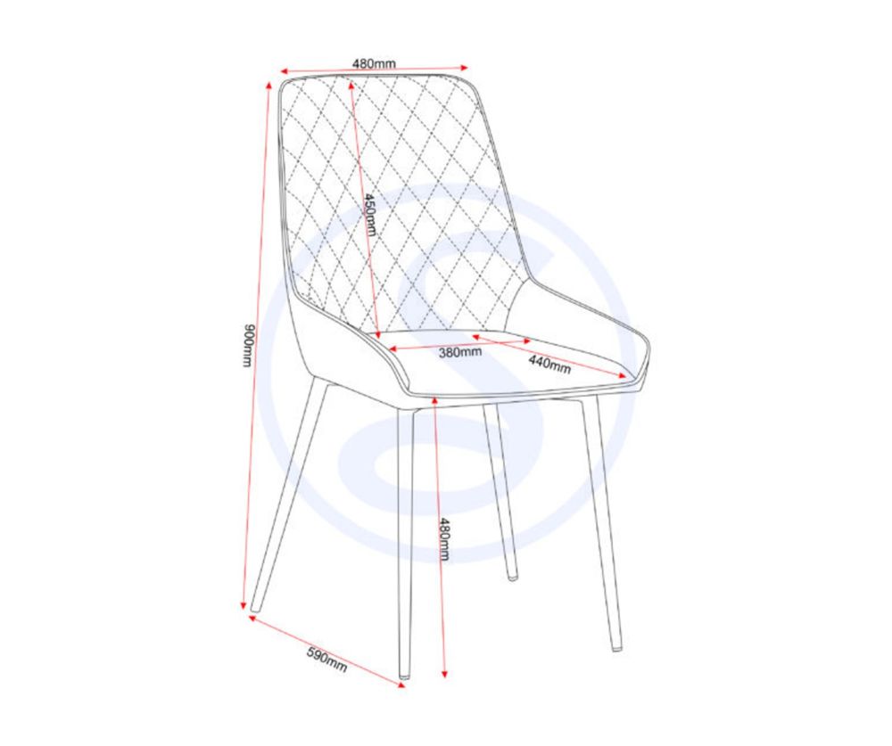  Seconique Furniture Athens Rectangular Dining Set with Avery Chairs