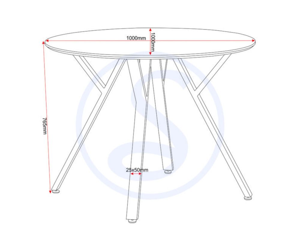 Seconique Furniture Athens Concrete Effect Round Dining Set with Avery Velvet Chairs – Black Legs