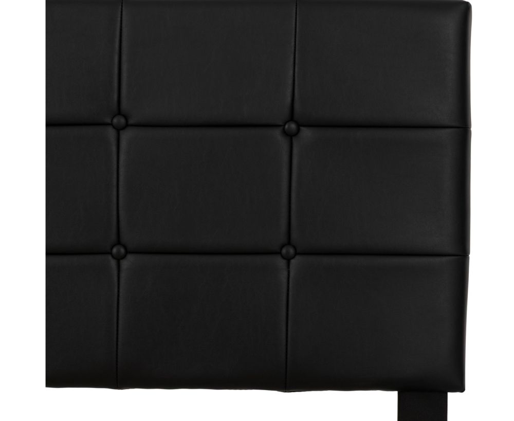 Seconique Furniture Arran Black Faux Leather Bed
