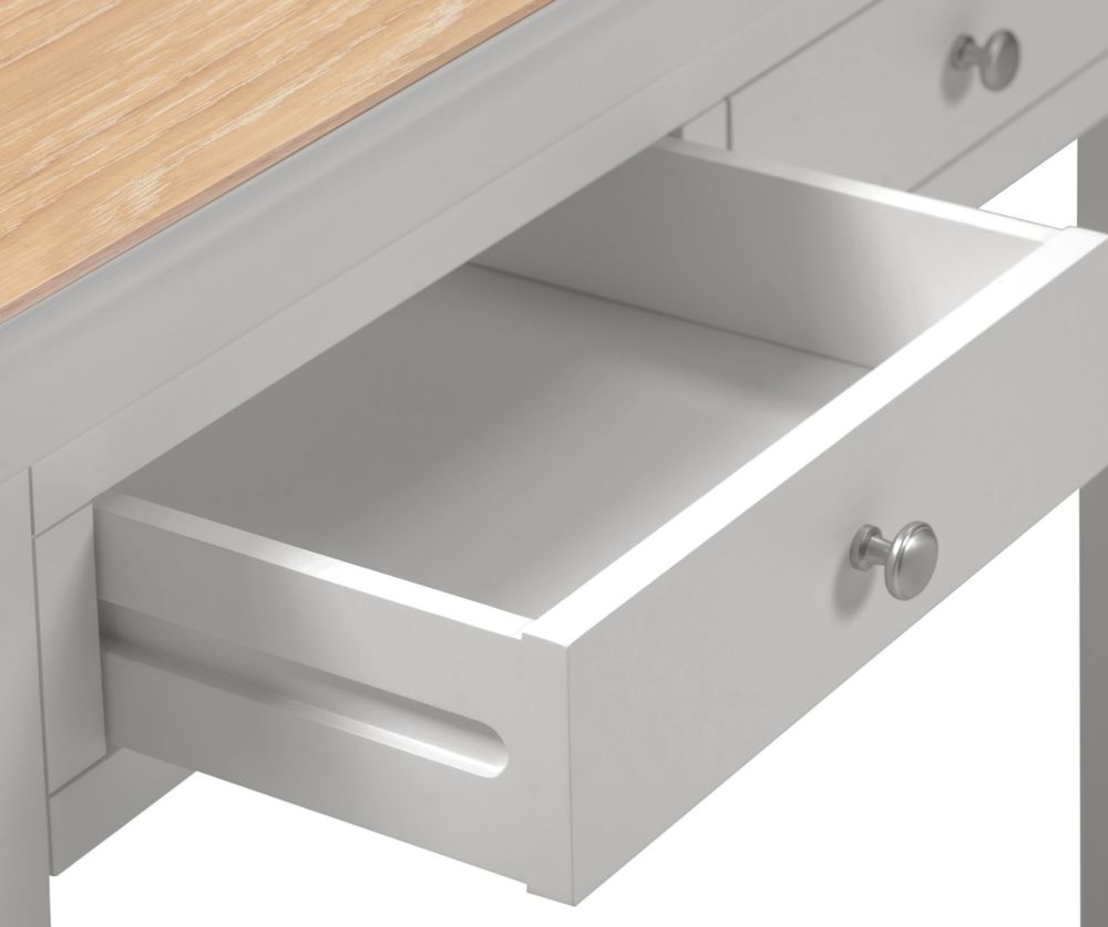  Seconique Furniture Bordeaux Console Table – Pebble Grey 