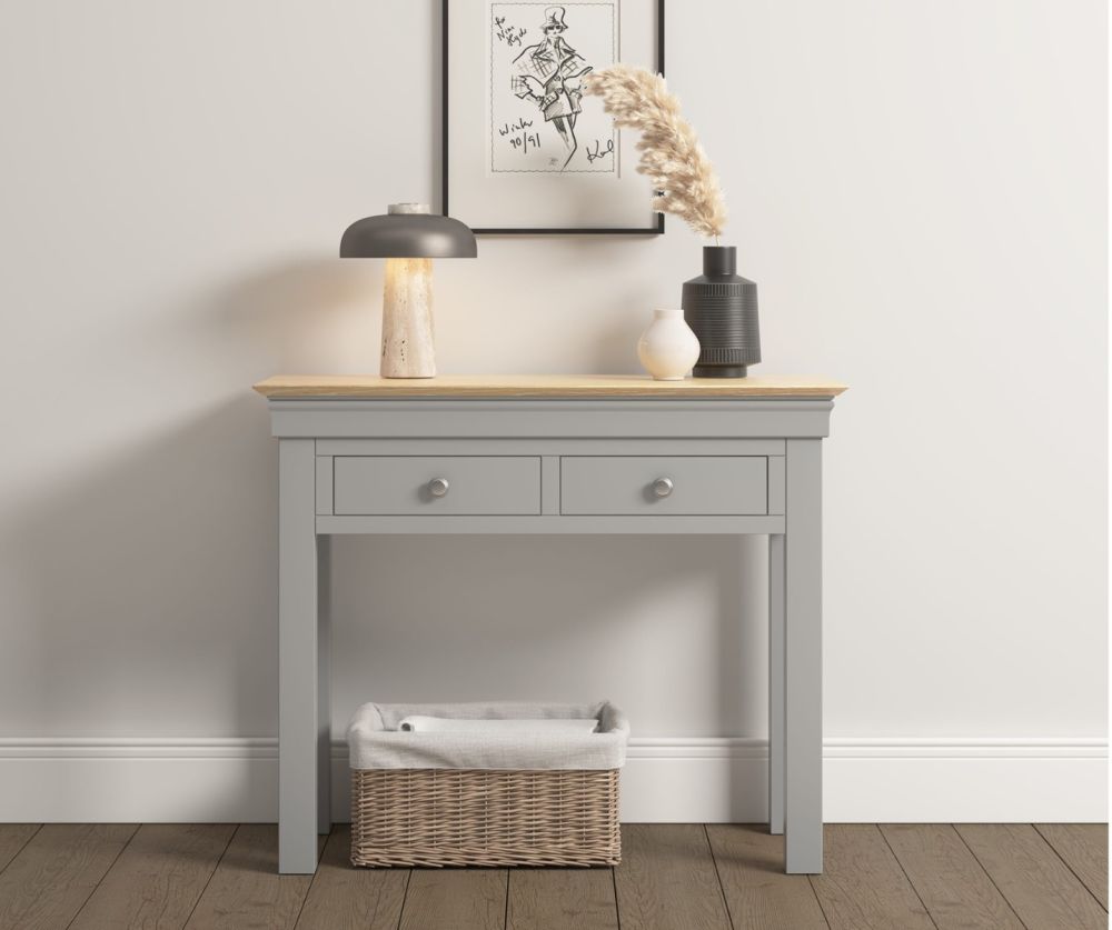  Seconique Furniture Bordeaux Console Table – Pebble Grey 