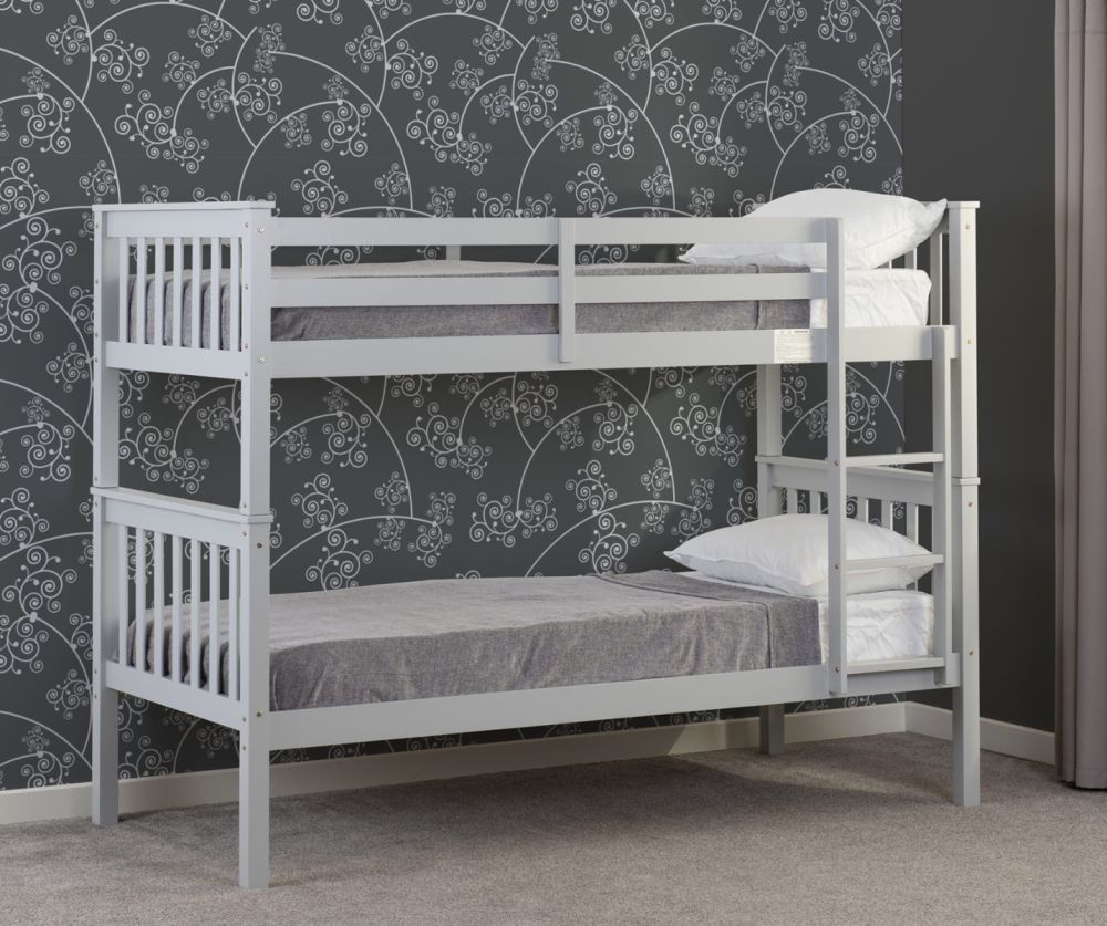 Seconique Furniture Erin Light Grey Bunk Bed
