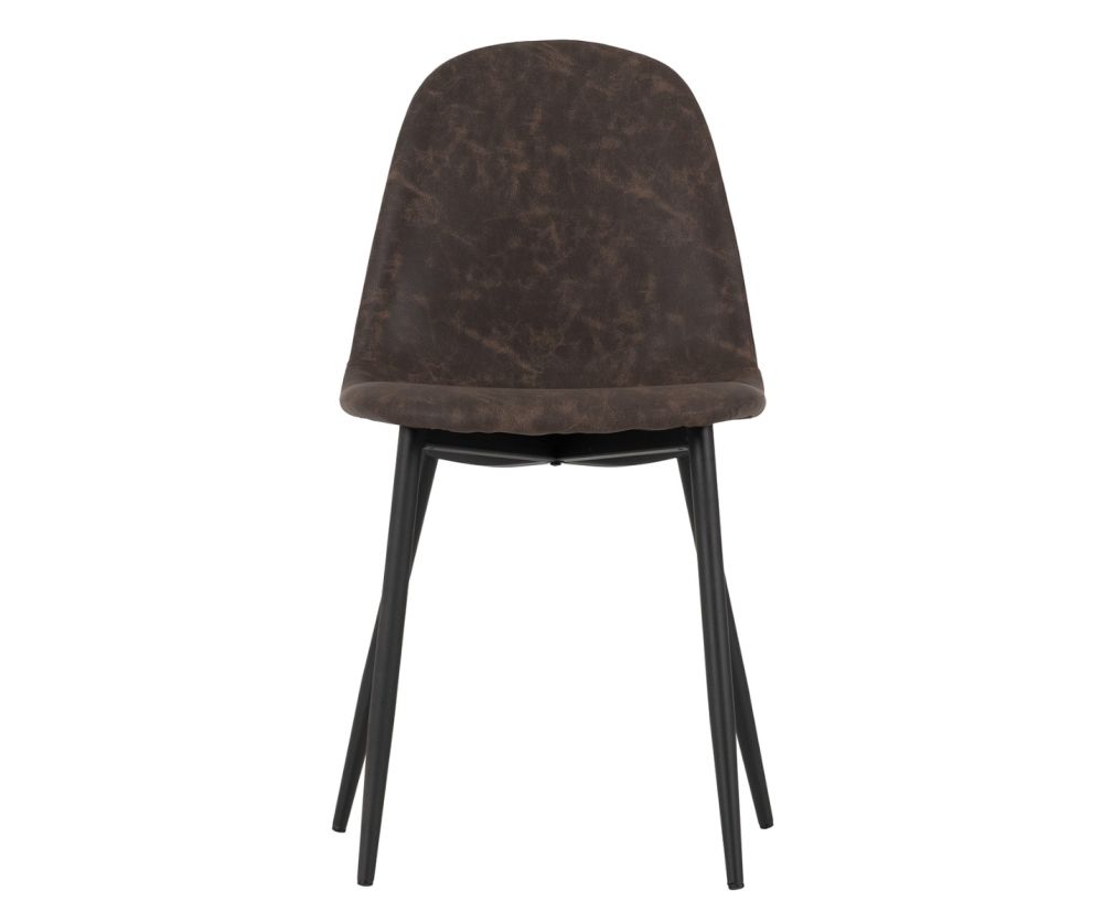 Seconique Furniture Hamilton Medium Oak Effect Large Dining Set with Athens Faux Leather Dining Chairs