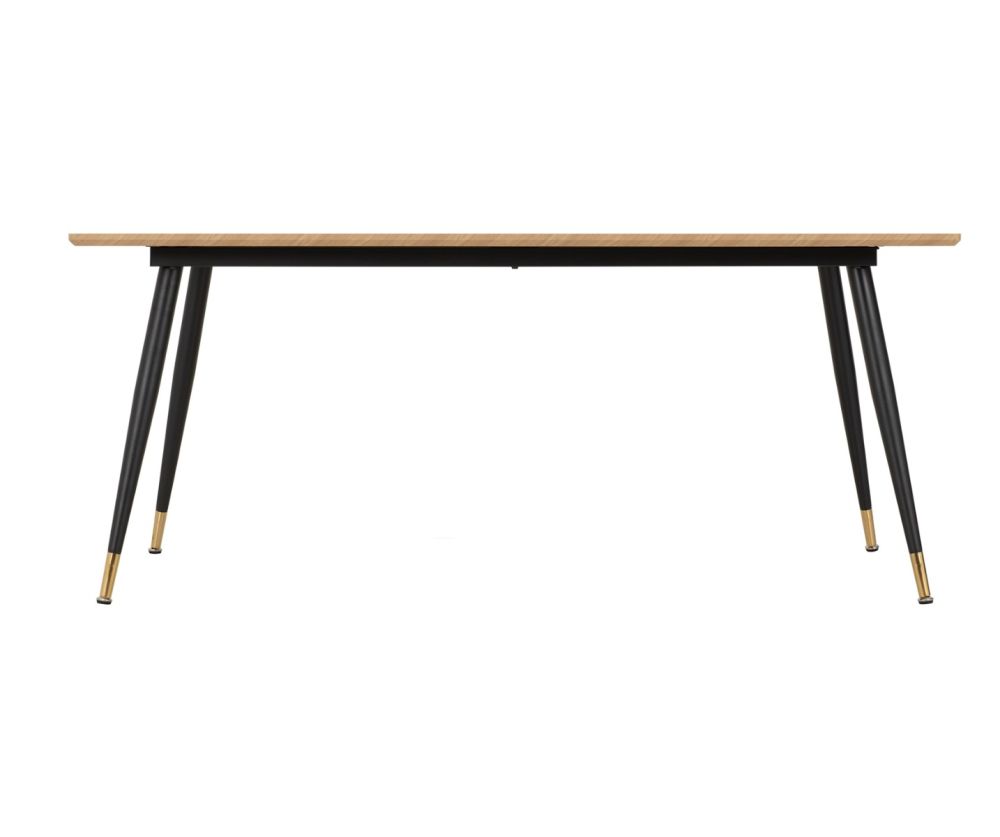 Seconique Furniture Hamilton Large Dining Set – Medium Oak Effect Table and Lukas Grey Velvet Dining Chairs