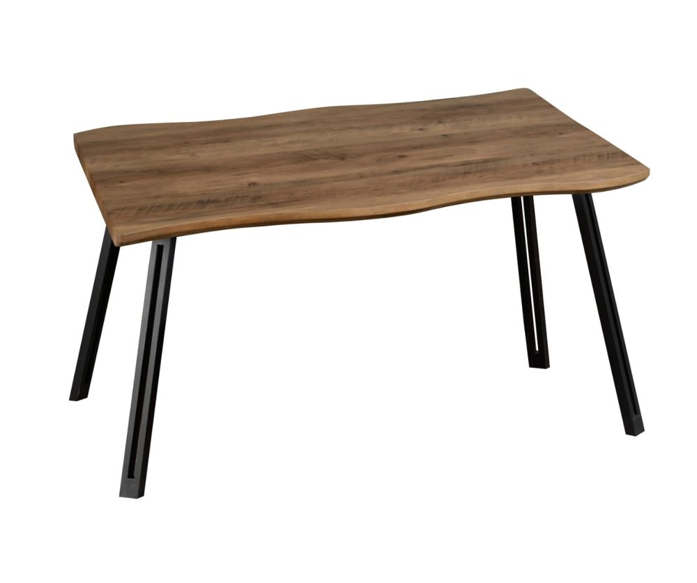  Seconique Furniture Quebec Dining Set with Emerald Green Velvet Lukas Dining Chairs