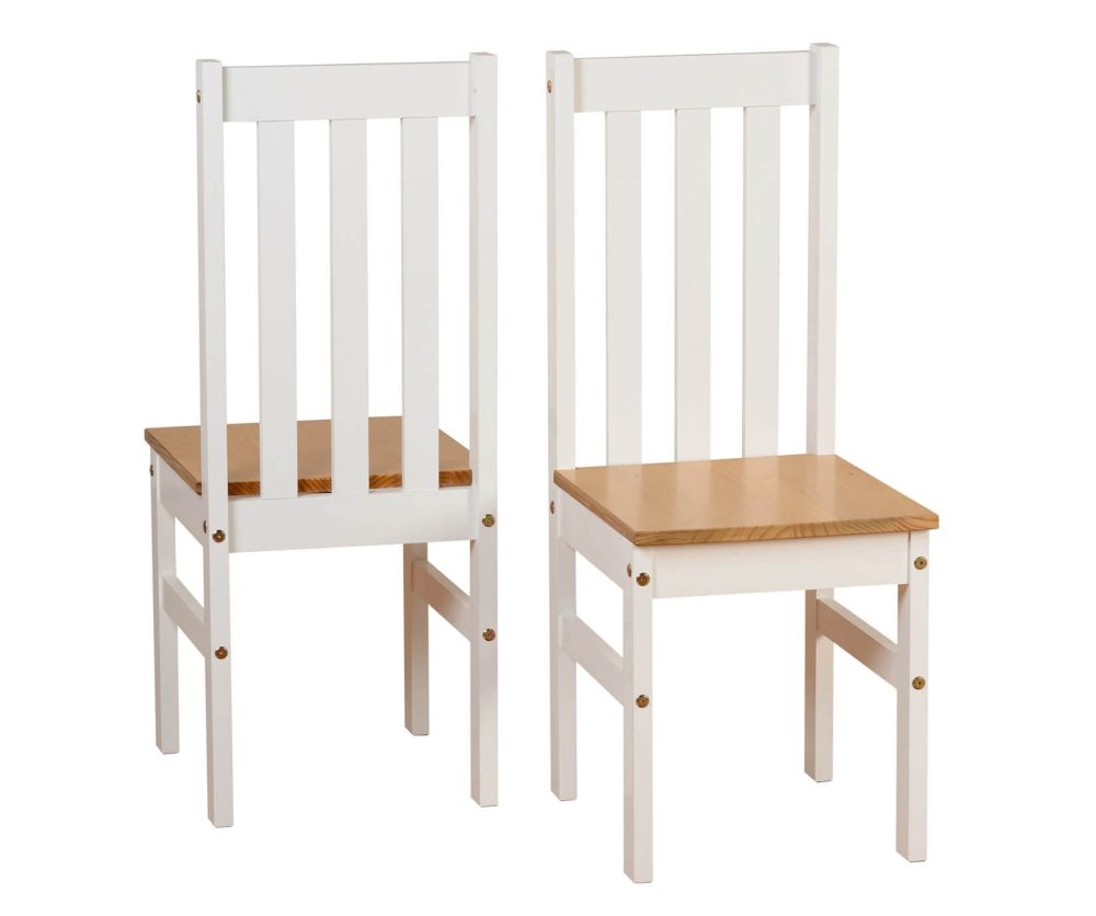 Seconique Ludlow White and Oak Large Dining Set