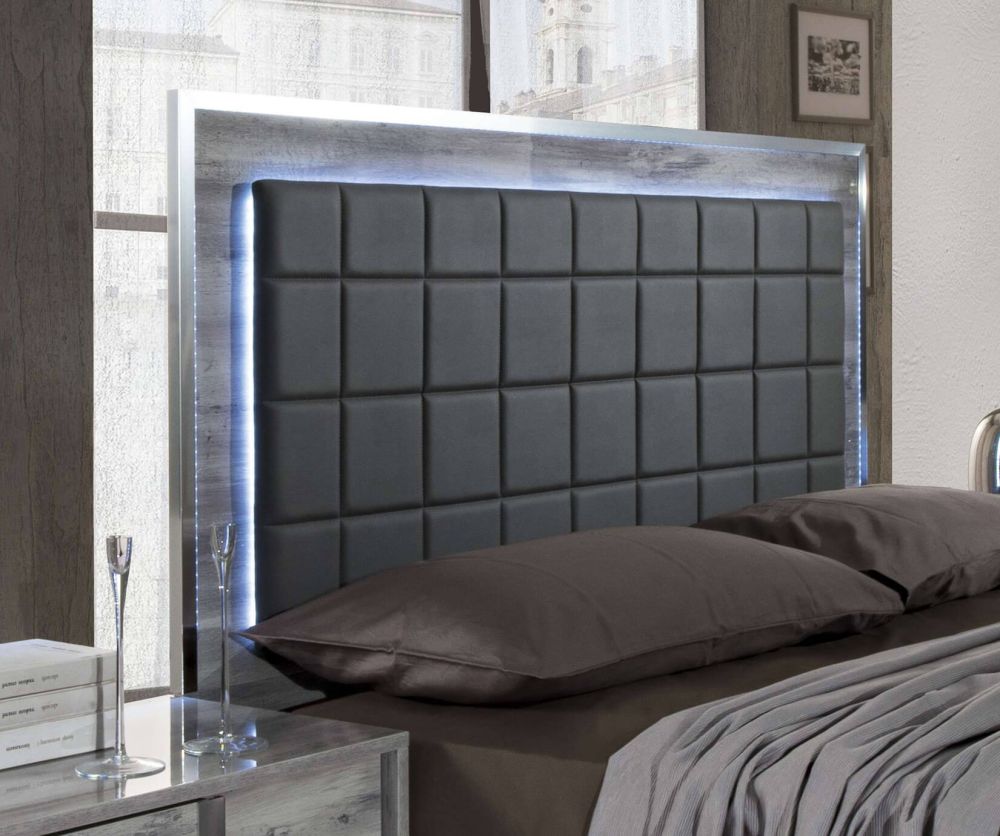 H2O Design Serena Light Grey Italian Bed