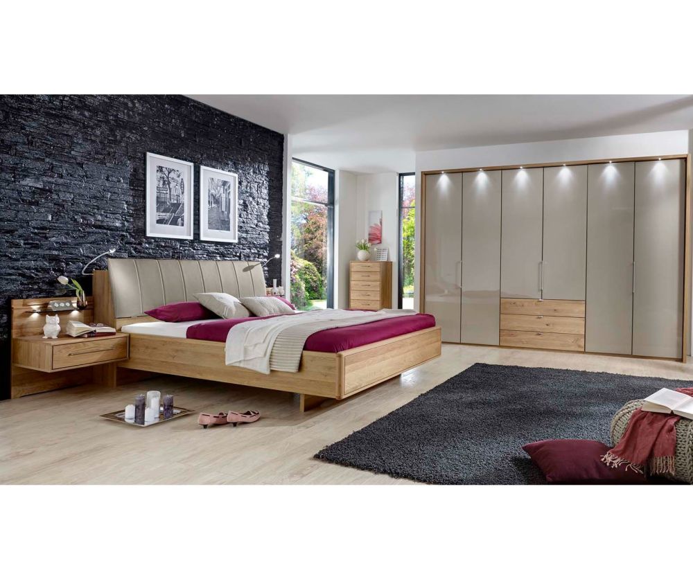 Wiemann Serena Combi Wardrobe with Sahara Glass Front