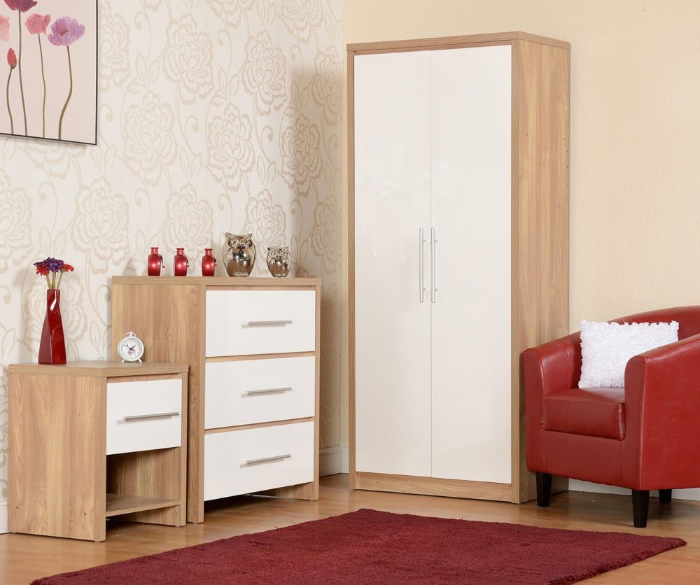 Seconique Seville 1 Drawer Bedside Table
