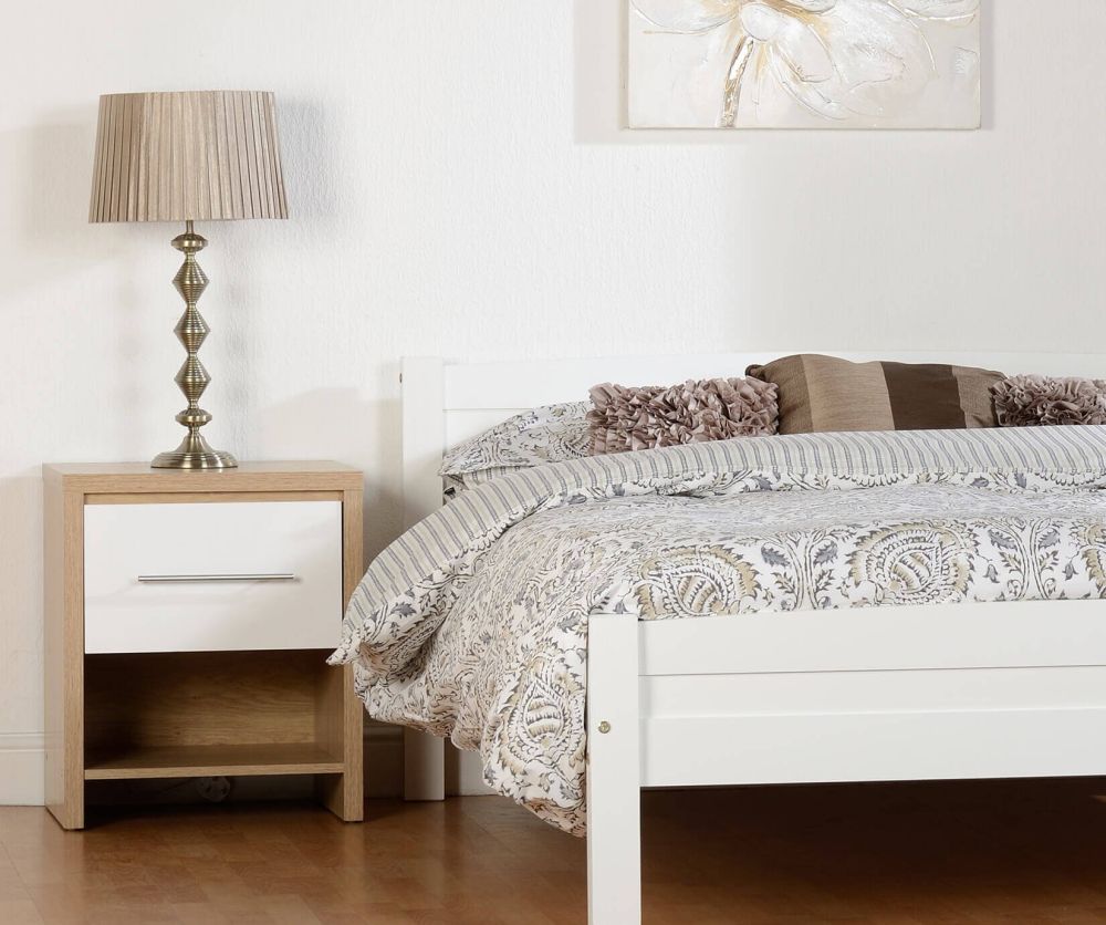 Seconique Seville 1 Drawer Bedside Table