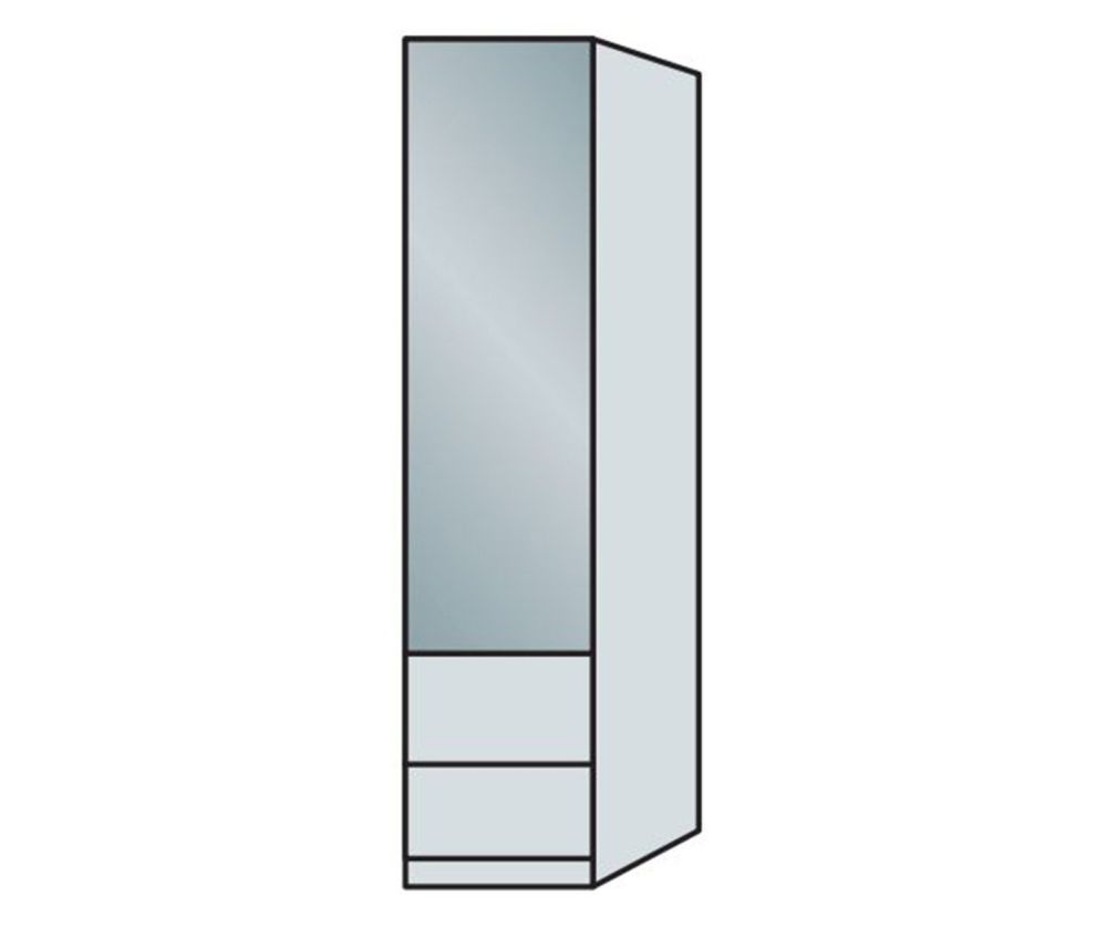 Wiemann Vip Asmara Combi Door Hinged Wardrobe – W50cm