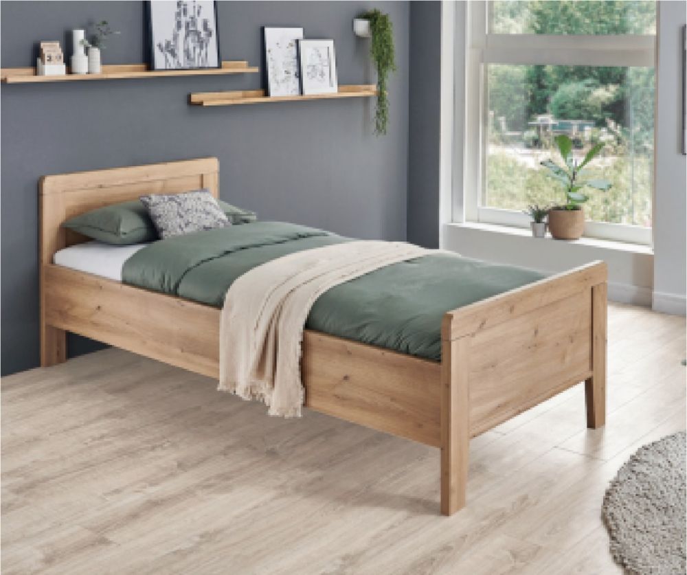 Wiemann Genf Wooden Bed Frame with High Footboard