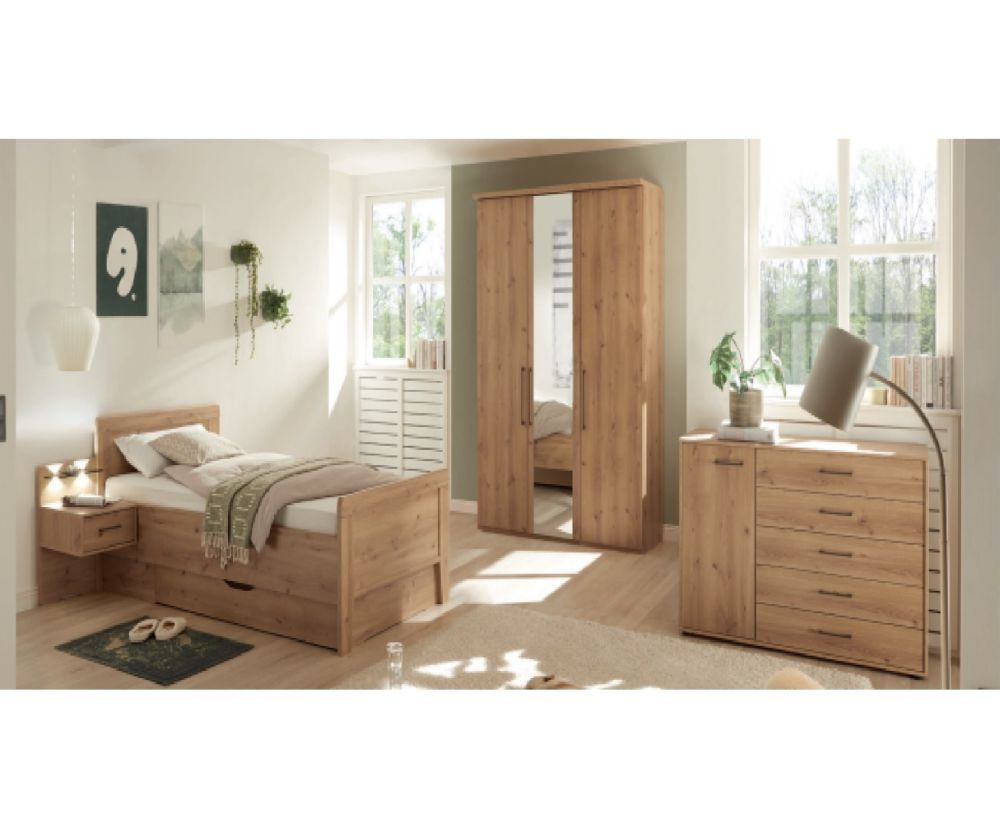 Wiemann Genf 1 Door 5 Drawer Combi Dresser