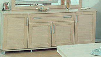 Ben Company Sonia Light Oak Italian Dining Set with 6 Dining Chairs