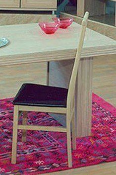 Ben Company Sonia Light Oak Italian Dining Set with 6 Dining Chairs