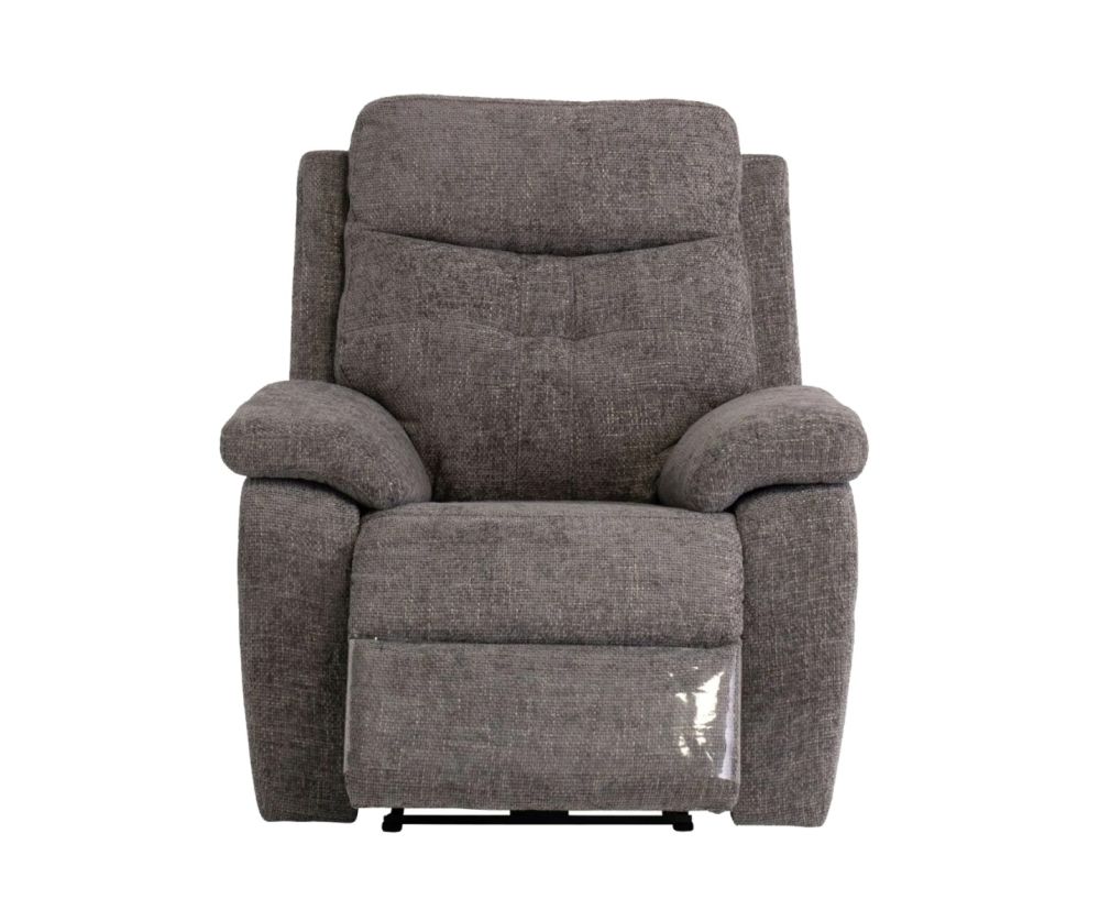 World Furniture Sophia Graphite Chanel Fabric Electric Recliner Chair