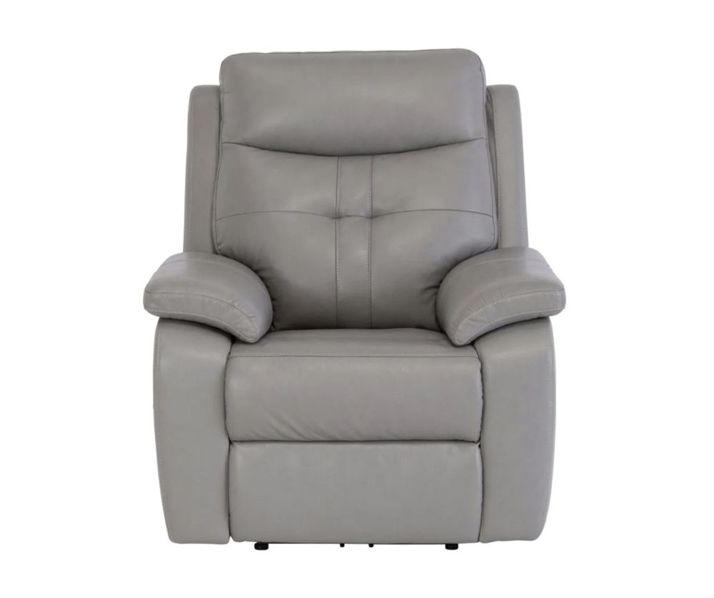 World Furniture Sophia Grey Leather Electric Recliner 3+1+1 Sofa Set  