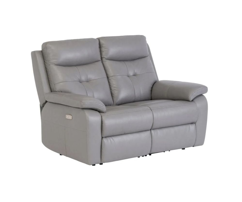 World Furniture Sophia Grey Leather Electric Recliner 3+2 Sofa Set  